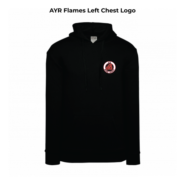 Flames Fleece Hoodie - Adult