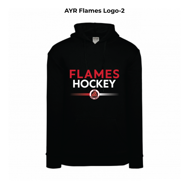 Flames Fleece Hoodie - Adult