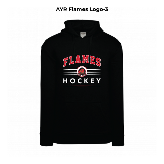 Flames Fleece Hoodie - Youth