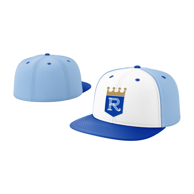 Royals New Era 5950 Hat - Blue/White