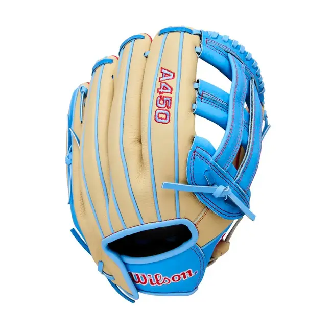 Wilson A450 Blonde/Cool Blue/Red 12" LHT
