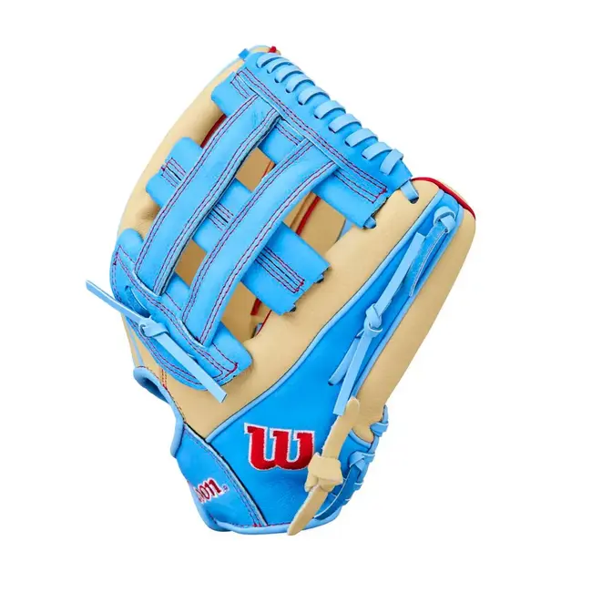 Wilson A450 Blonde/Cool Blue/Red 12" LHT