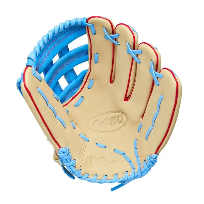 Wilson A450 Blonde/Cool Blue/Red 12" LHT