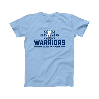 Warriors Baseball Academy Sky Blue Polycotton Tee - Youth