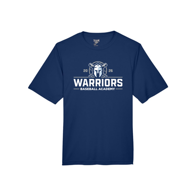 Warriors Performance Navy Tech Tee - Adult