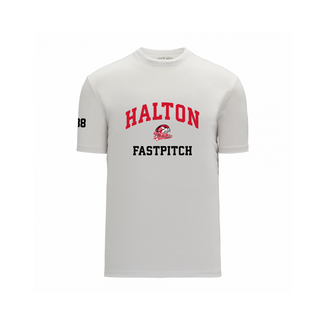 Halton Hawks White Tech Tee - Adult