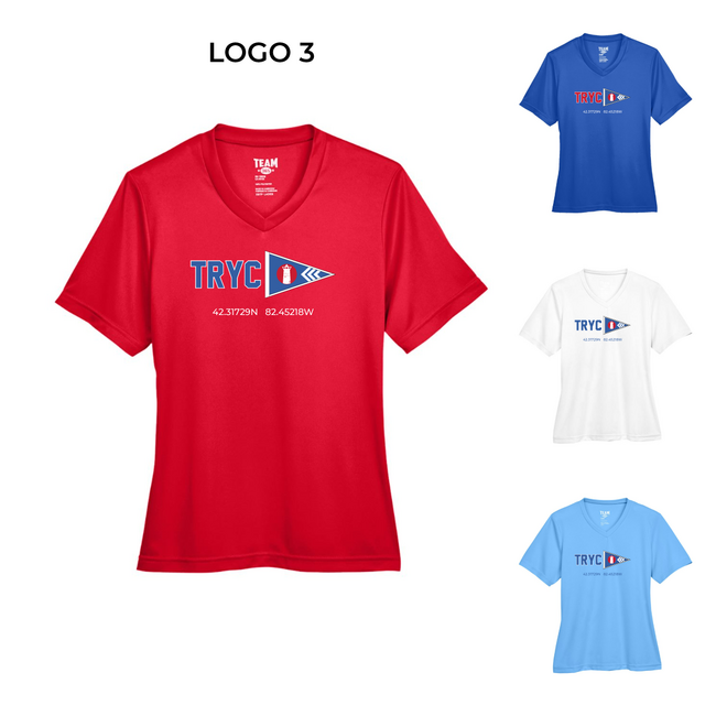 TRYC Short Sleeve Performance V-Neck Tech Tee - Women's