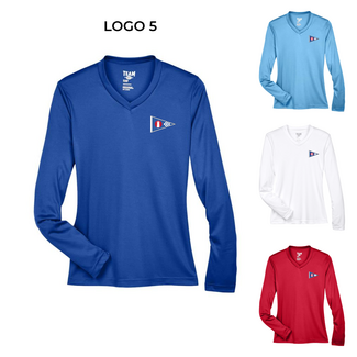 Team 365 TRYC Long Sleeve Performance V-Neck Tech Tee - Women's