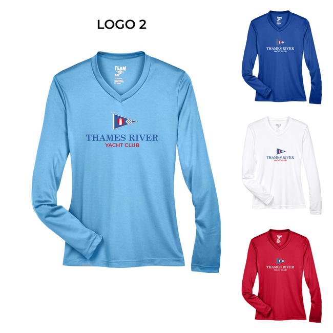 TRYC Long Sleeve Performance V-Neck Tech Tee - Women's