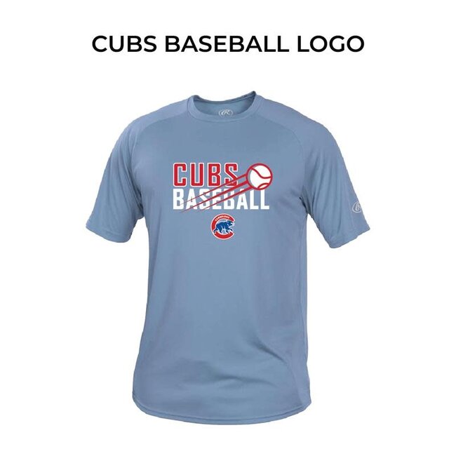 Cubs Rawlings Columbia Blue Tee - Adult