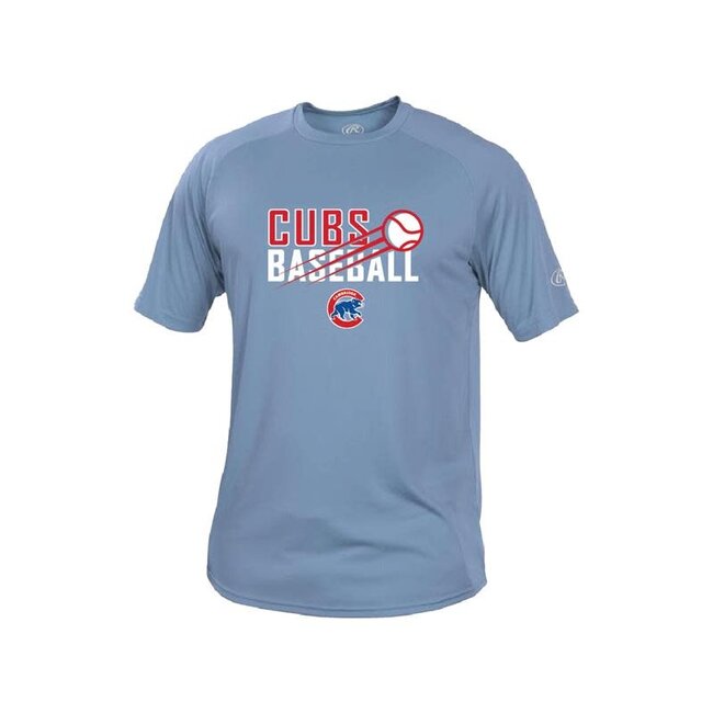 Cubs Rawlings Columbia Blue Tee - Adult