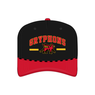 Beatons Wholesale GGHA AT Custom Black/Red Rope Hat - Gryphon Stripe Logo