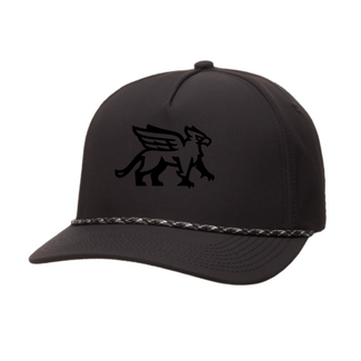 Beatons Wholesale GMHA AT Custom Black/Slate/White Rope Hat - Tone on Tone