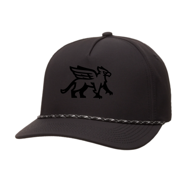 Beatons Wholesale GMHA AT Custom Black/Slate/White Rope Hat - Tone on Tone