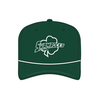 All Team Sports Shamrocks Green Custom All Team Performance Rope Hat - Shamrock Logo