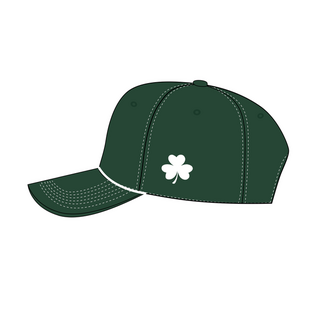 All Team Sports Shamrocks Green Custom All Team Performance Rope Hat - Shamrocks & Clover Logo