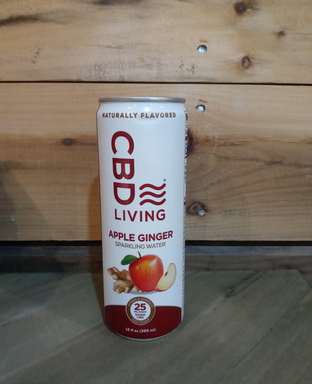 CBD living Apple Ginger Sparkling Water