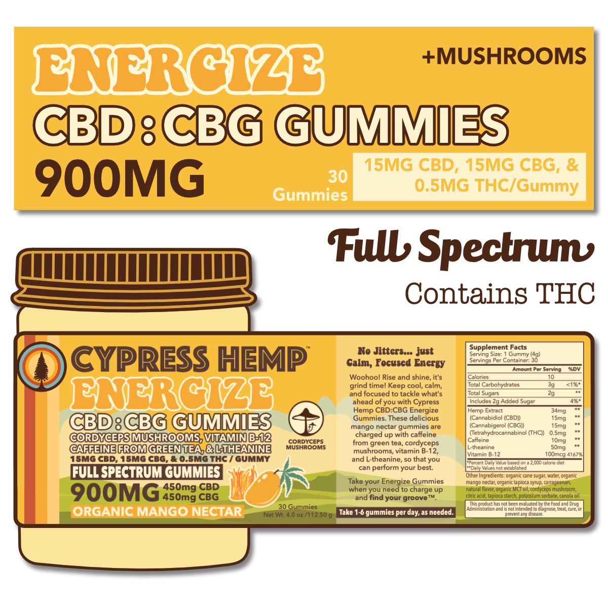 Cypress Hemp Energize Gummies