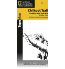 Todd Communications Map - Chilkoot Trail/Klondike Gold Rush, AK (Nat. Geo.) - National Geographic Trails Ill