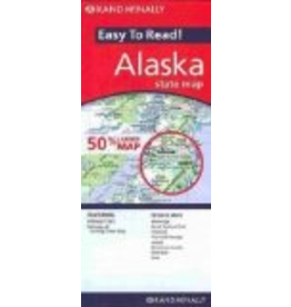 Todd Communications Map - Rand Mcnally Easy to Read Alaska State Map - Rand McNally