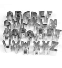 Ateco Pastry Cutter Set, Alphabet