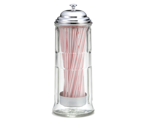 Straw Holder Chrome Plated Lid - Tablecraft