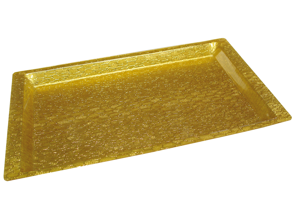 Winco Acrylic Tray, Gold, 20-3/4" x 12-3/4"