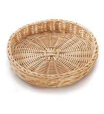 Tablecraft Ridal Round Basket, Natural, 12" x 2"
