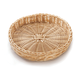 Tablecraft Ridal Round Basket, Natural, 12" x 2"