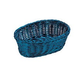 Tablecraft Ridal Oval Basket, Blue, 9-1/4" x  6-1/4"  x  3-1/4"