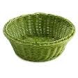 Tablecraft Ridal Round Basket, Green, 8-1/4"  x  3-1/4"