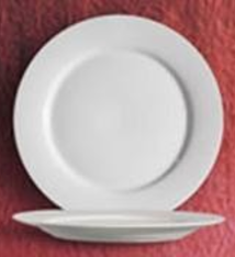 CAC Bread Plate, CLINTON, Porcelain, White, 5-1/2" (3 Doz)
