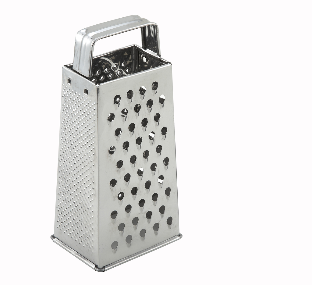 Winco Grater, S/S, Tapered, 4" x 3" x 9"