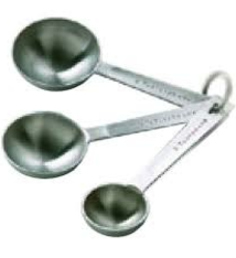 Tablecraft 3 PC Extra Large Measuring Spoon Set