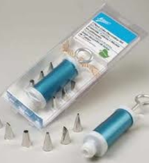 Ateco Syringe Decorating Set, 7pcs