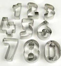 Ateco Number Cutter Set, 9 Pcs