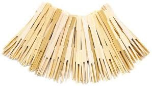 Norpro Party Forks, Bamboo, 3-1/2"