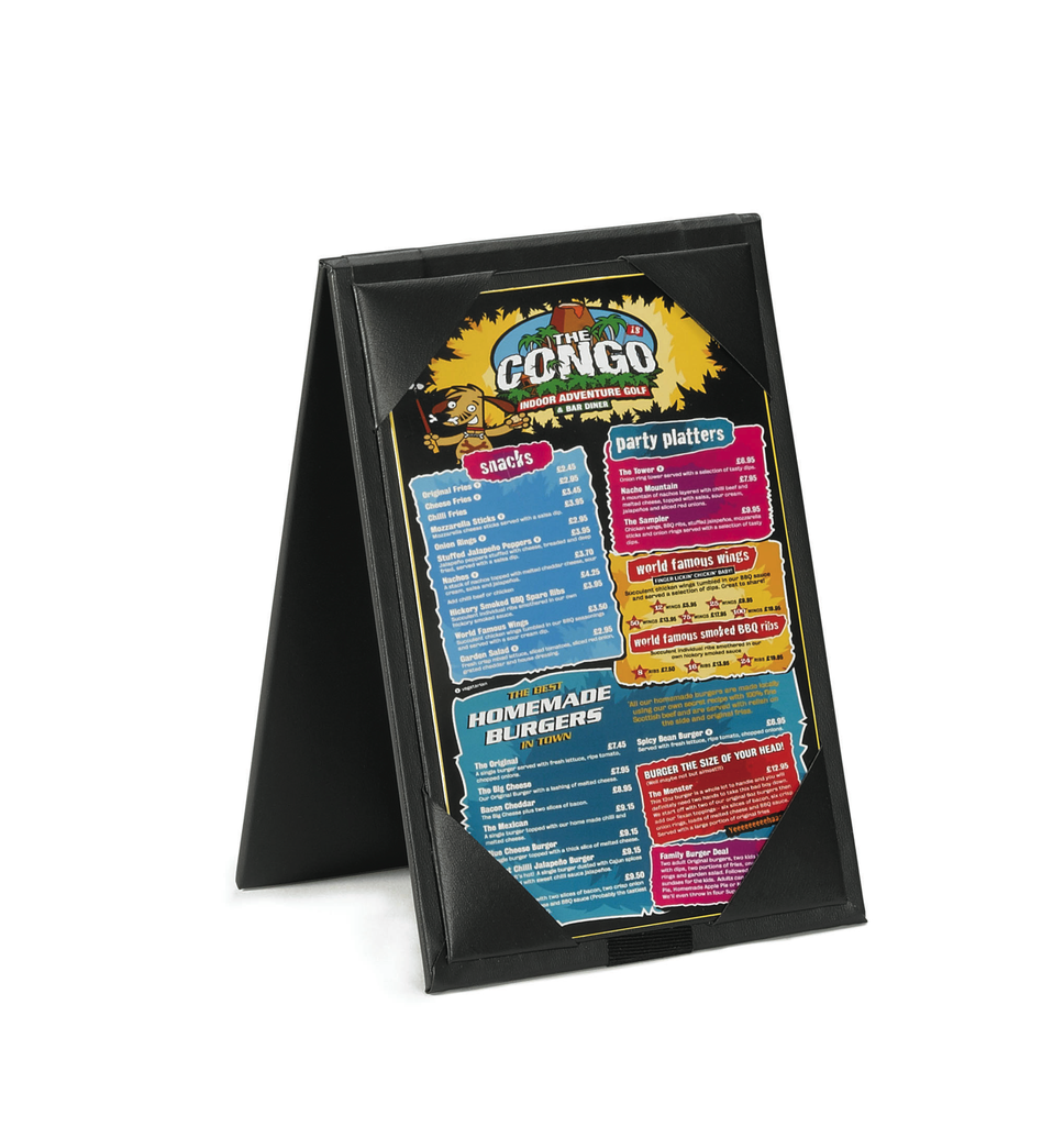 Tablecraft Two View Table Tent, 4" x 6"