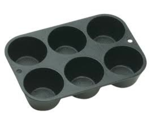 BW6MFN Lodge Muffin Pan, 12-7/10in.W x 7in.D 1-1/2i