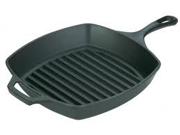 Lodge Grill Pan, Cast Iron, Square, 10-1/2" (3)