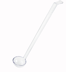 Winco Ladle, Plastic, 1 oz, 13" Long, Clear
