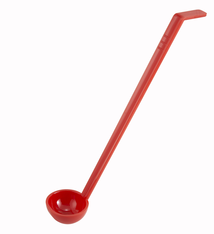 Winco Ladle, Plastic, 1oz, Red, 13"