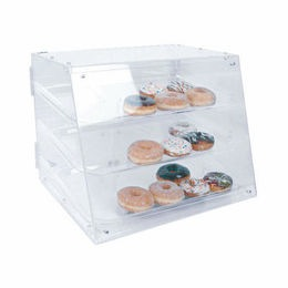 Thunder Group Pastry Display, Acrylic, 3 Trays, 21" x 17-1/4" x 16-1/2"