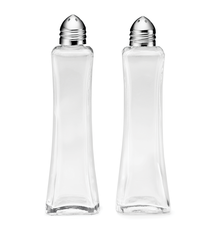 Tablecraft Metro Salt & Pepper Shakers, Chrome Top, 2 oz.