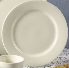 CAC Dinner Plate, Ceramic, 9-3/4", Amer. White (2 Doz)