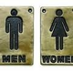 Tablecraft Sign, "MEN/WOMEN", 4" x  6"