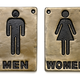 Tablecraft Sign, "MEN", 4" x  6"