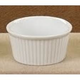 CAC Ramekin, Fluted, Porcelain, 3 oz, White (4 Doz)