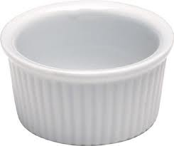 CAC Ramekin, Fluted, Porcelain, 6 oz, White (3 Doz)