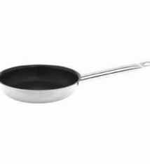 Thunder Group Fry Pan, S/S, Non-Stick, Induction Ready, 9-1/2"